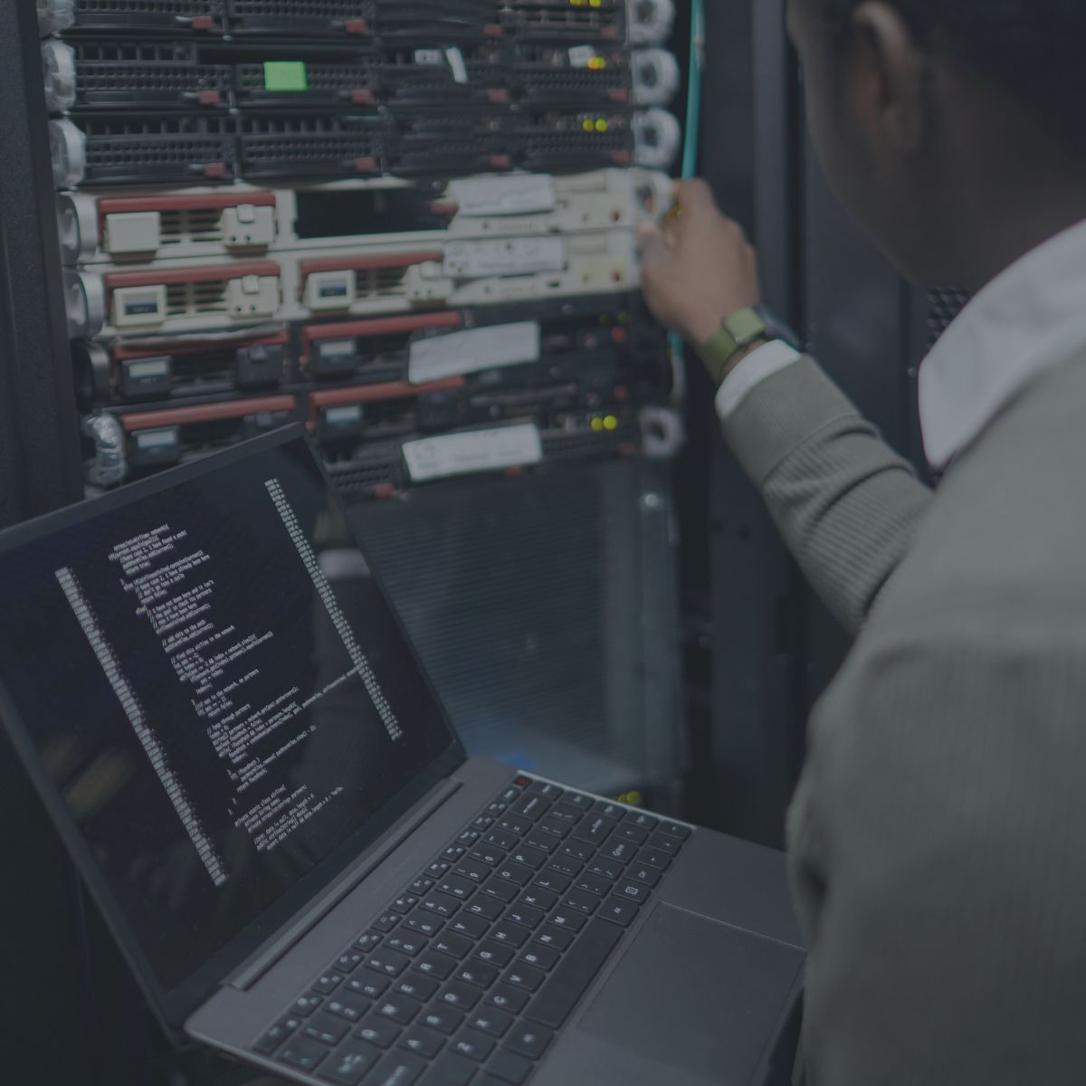 A conceptual digital visualization of a secure, interconnected software architecture showing data flowing between AI agents, supply chain nodes, and global production networks.